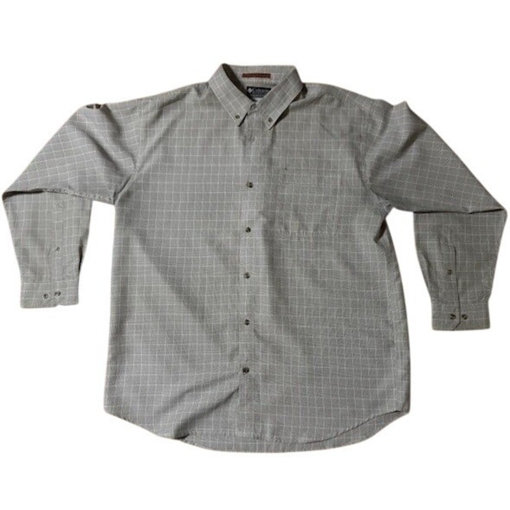 Tommy‎ Bahama Shirt Mens Size L Collared Button Down Long Sleeve Blue Linen